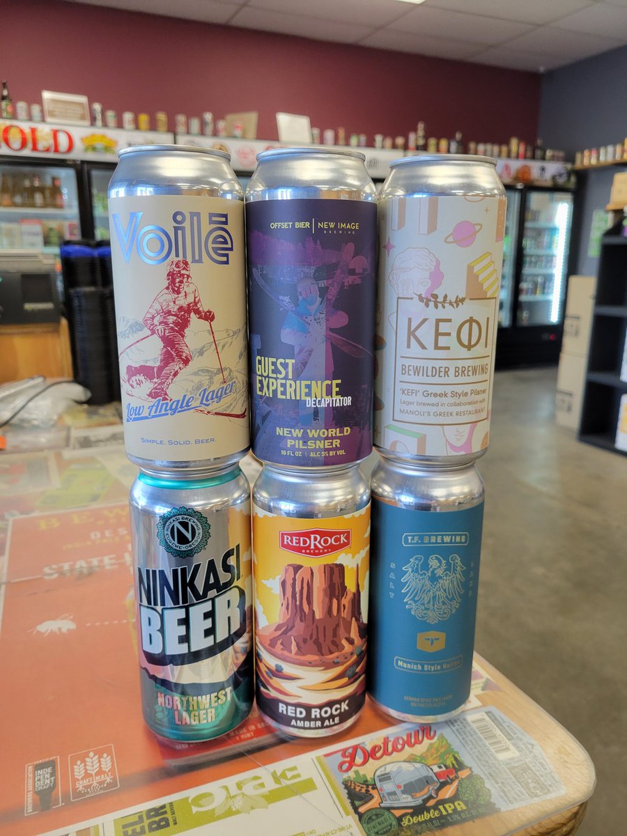 It's going to be warm this weekend, and we are filled to the brim with beer, so come stock up!!! We have some new beers just in from our friends at @bewilderbeer @fisherbrewing @tfbrewing @redrockbrewing @offsetbier and @ninkasibrewing 

#saltcity #saltcitybrew #beerstore