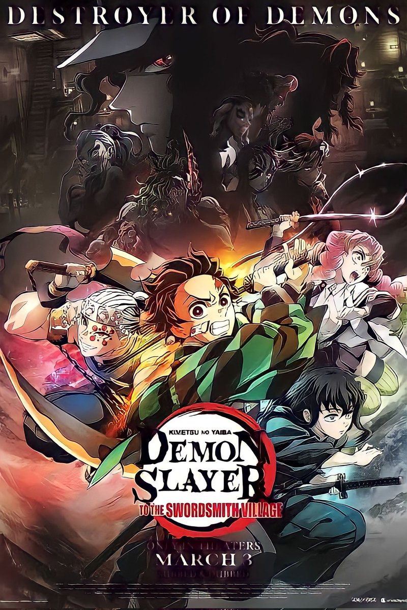 Pôster do filme Demon Slayer: Para a Vila do Espadachim - Foto 2 de 12 -  AdoroCinema