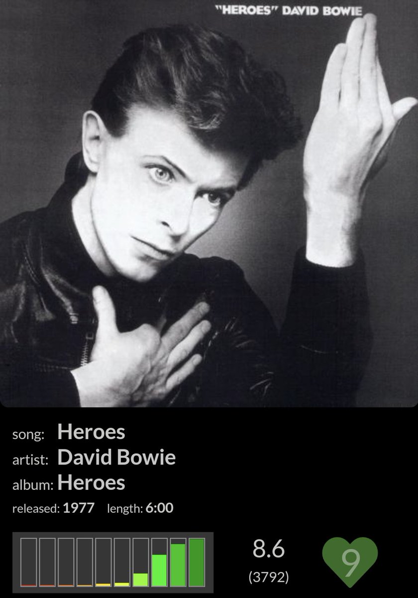 livemusic55's tweet photo. Walking with David Bowie #Heroes
@radioparadise #MainMix https://t.co/hJpDbZSeeM