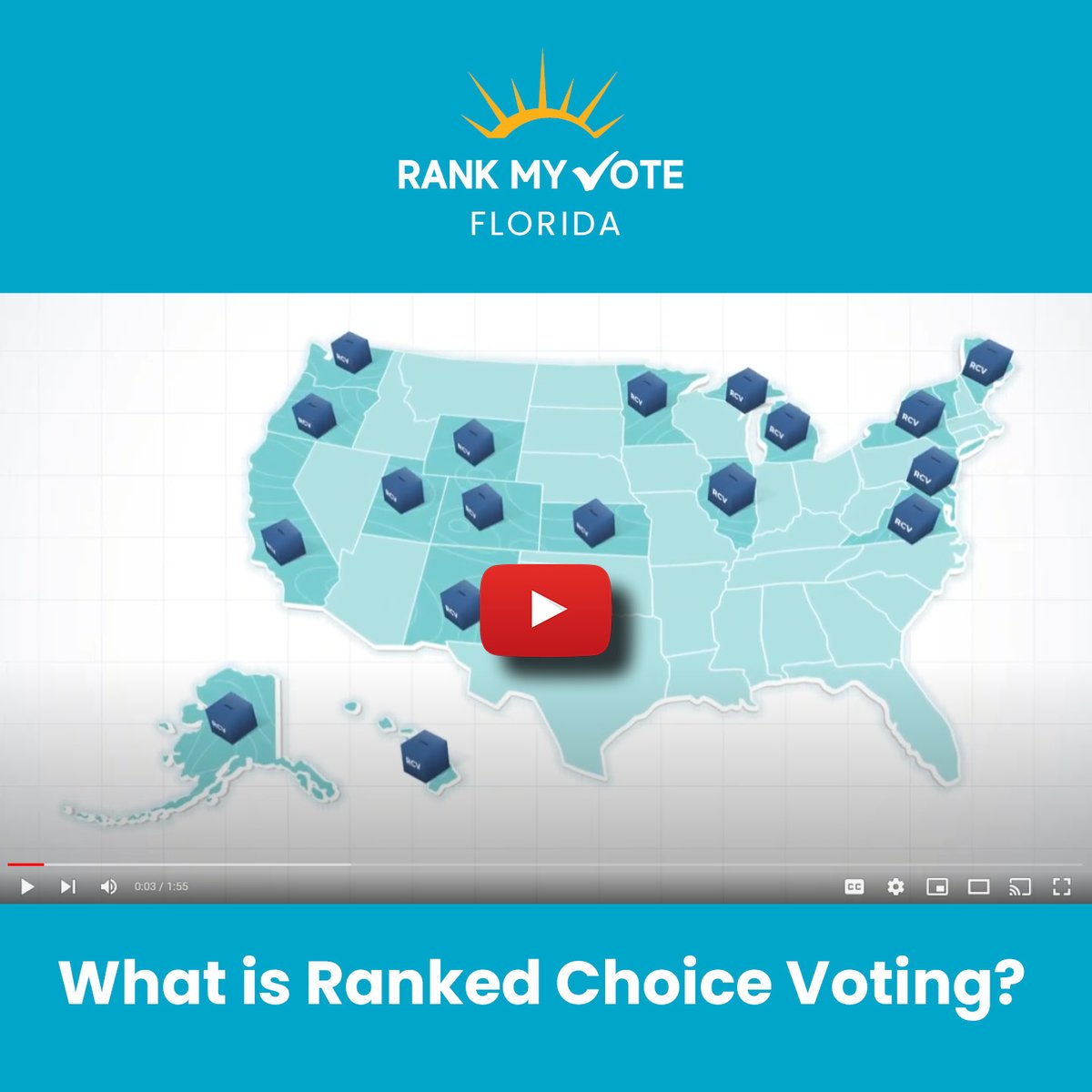 Looking to learn more about Ranked Choice Voting (RCV)? Enjoy this quick video explainer by Ranked Choice Voting Resource Center to learn about the basics. youtube.com/watch?v=5wCOZG…