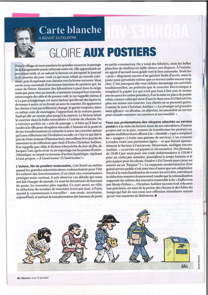 NinaChevalier10's tweet photo. Benoît Duteurtre le conseille aussi cet essai de Christian Authier #Posterestante. https://t.co/UwQFxzBiCO
