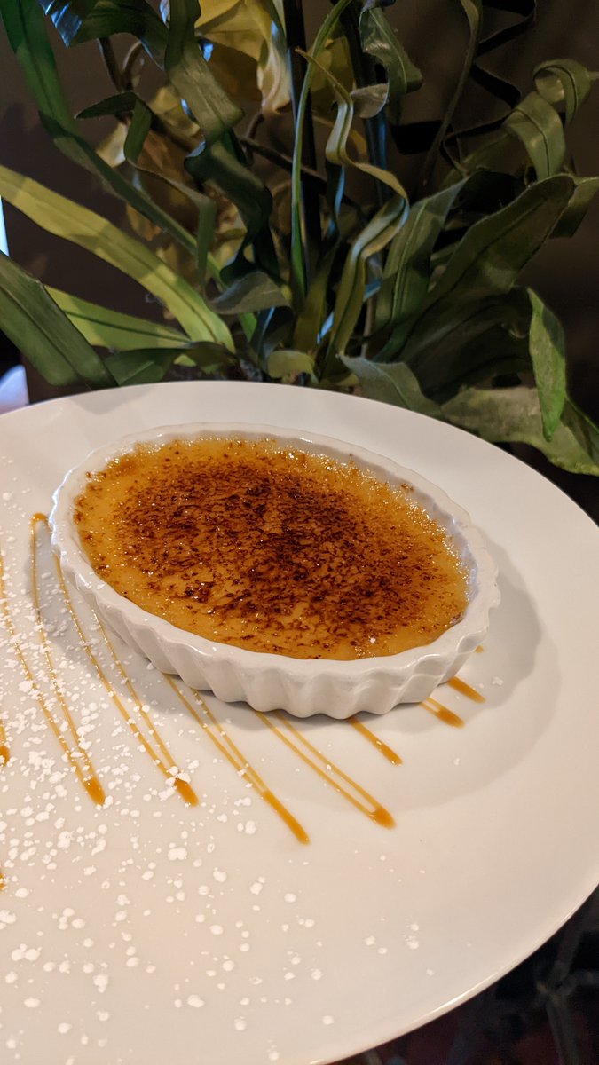 Celebrate spring with something sweet! Why not try our delectable crème brûlée, with it's oh-so-creamy custard and amazing caramelized sugar on top. You may not want to ask for two spoons for sharing with this one. 😉