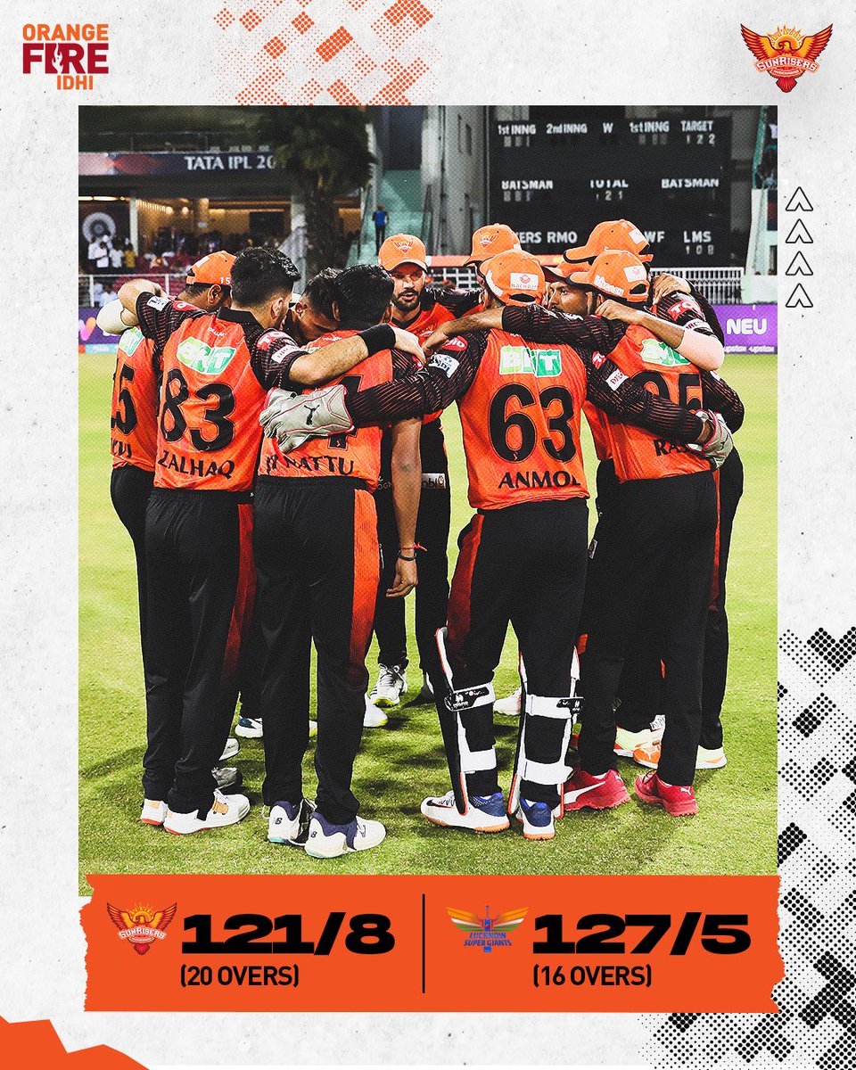 SunRisers's tweet photo. A tough night in Lucknow 😔

#OrangeFireIdhi #OrangeArmy #IPL2023 #LSGvSRH https://t.co/ugbJYA4kYt