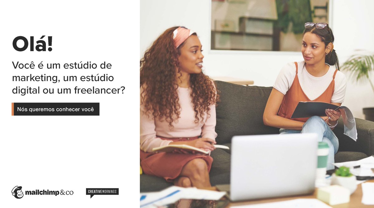 Fizemos uma parceria com a #mailchimpandco para ajudar agências, estúdios e freelancers a expandir seus negócios! Participe do Sorteio → …owyourownway-bra.creativemornings.com