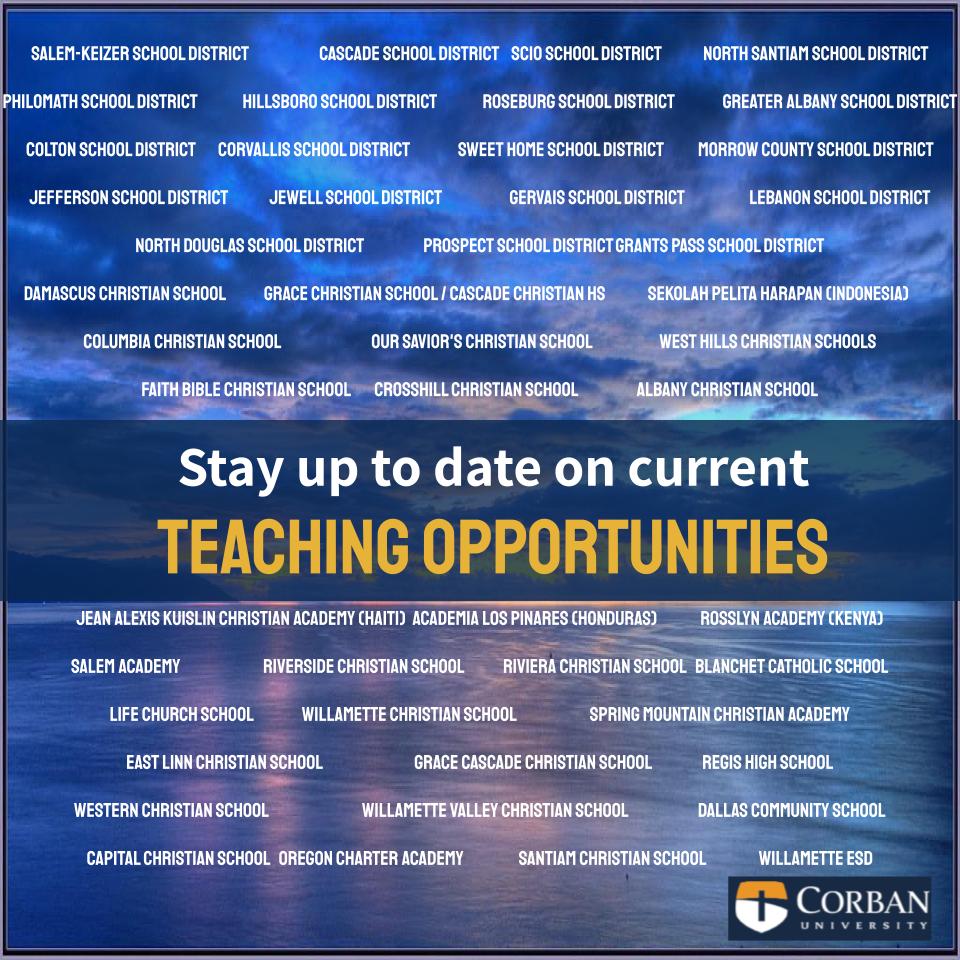Corban School of Education tweet media
