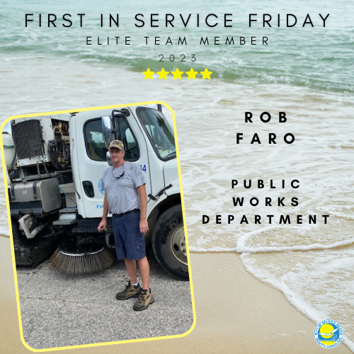 MyrtleBeachGov's tweet image. Congratulations Rob Faro, our First in Service Friday employee of the week!  #FirstinService #MyrtleBeach