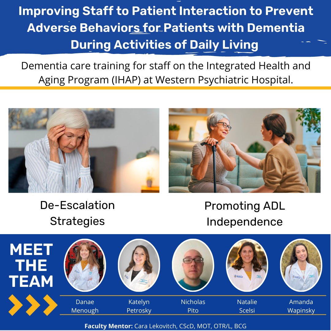 Meet the Capstone Team from Western Psychiatric Hospital. Kudos to our year 3 students and their faculty mentor!