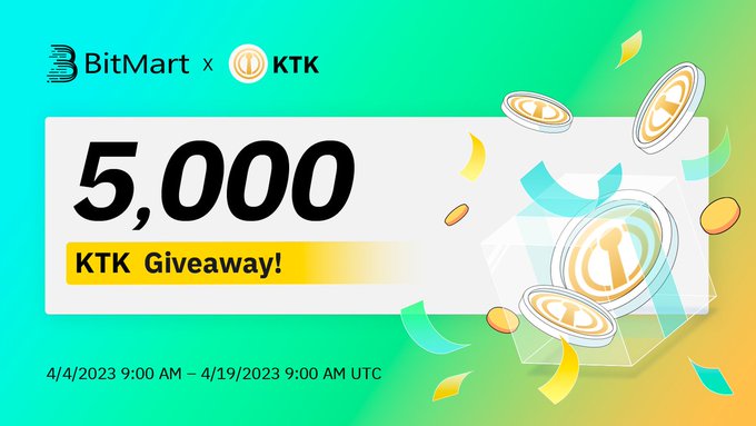 EarnBitcoin365's tweet photo. 🥳 #KeyToken Big Airdrop
🎁2,000 winners / 5,000 KTK
✅ Follow @EarnCryptoBest
✅ Like, RT & Tag 3 Frens
✅ Complete #gleam ⤵️
https://t.co/VIi9m04PBQ
✅ Detail: https://t.co/2DAxHiljOx
⏳ Ends 19th April
#FeaturedAirdrop
#MediaAirdrop
#Airdrops #Giveaway #BSC #Crypto #BitMart https://t.co/kb6cRZRG93