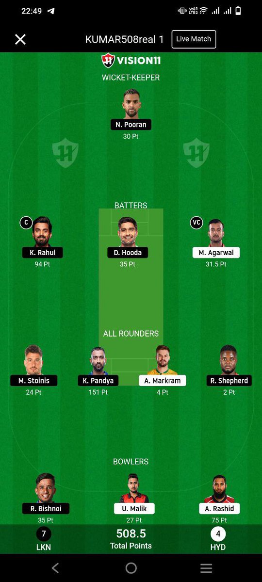 Kumar508tfce's tweet photo. All contest win... 40/40 win...
League11 or fantafeat pe
20 lakhs win...
Mera 100% Won
Small league Won 🏏🏏
#Dream11 #Fantasy #FantasyCricket #Kumar508 #LKNvsSRH
#SRHvsLKN
#LSGvsSRH
#LKNvsSRHdream11
#T202023
#IPLT202023
#LucknowSuperGiantsvsSunrisersHyderabadLucknow
Discription : This game involves an element of financial risk and may be addictive, so please play responsibly and at your own risk