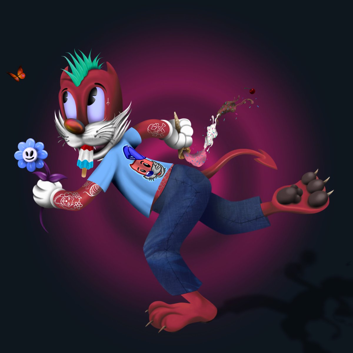 EricEricEric's tweet photo. Thank you @tjroobs for awarding me these @NFTToonVerse #DevilCatz for simply sweeping away the bots! 
#NFT #NFTCommunity https://t.co/cksqdVWtfi