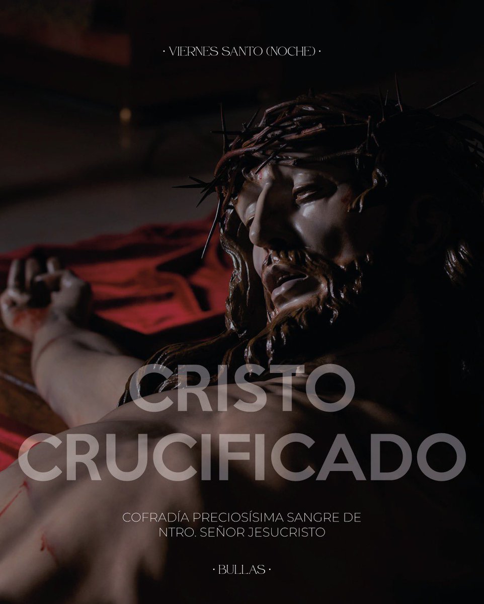 Con el Cristo Crucificado de nuestra cofradía pondremos fin a un Viernes Santo inolvidable ♥️.

#SemanaSanta2023