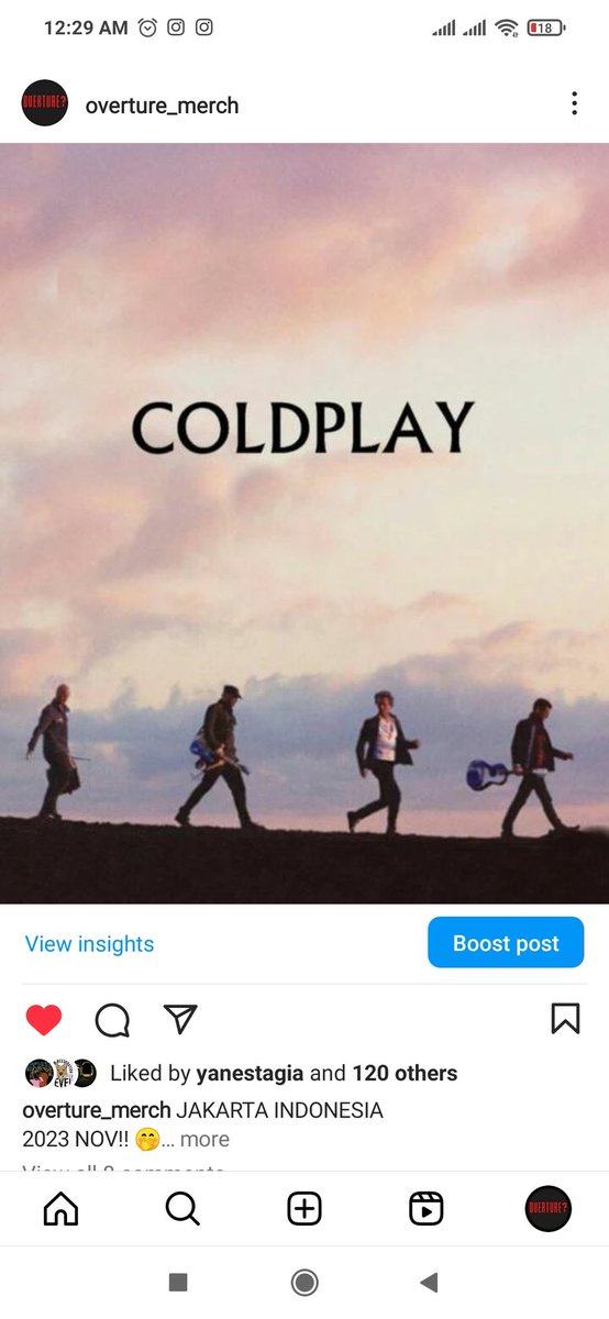 Konser Coldplay jakarta November