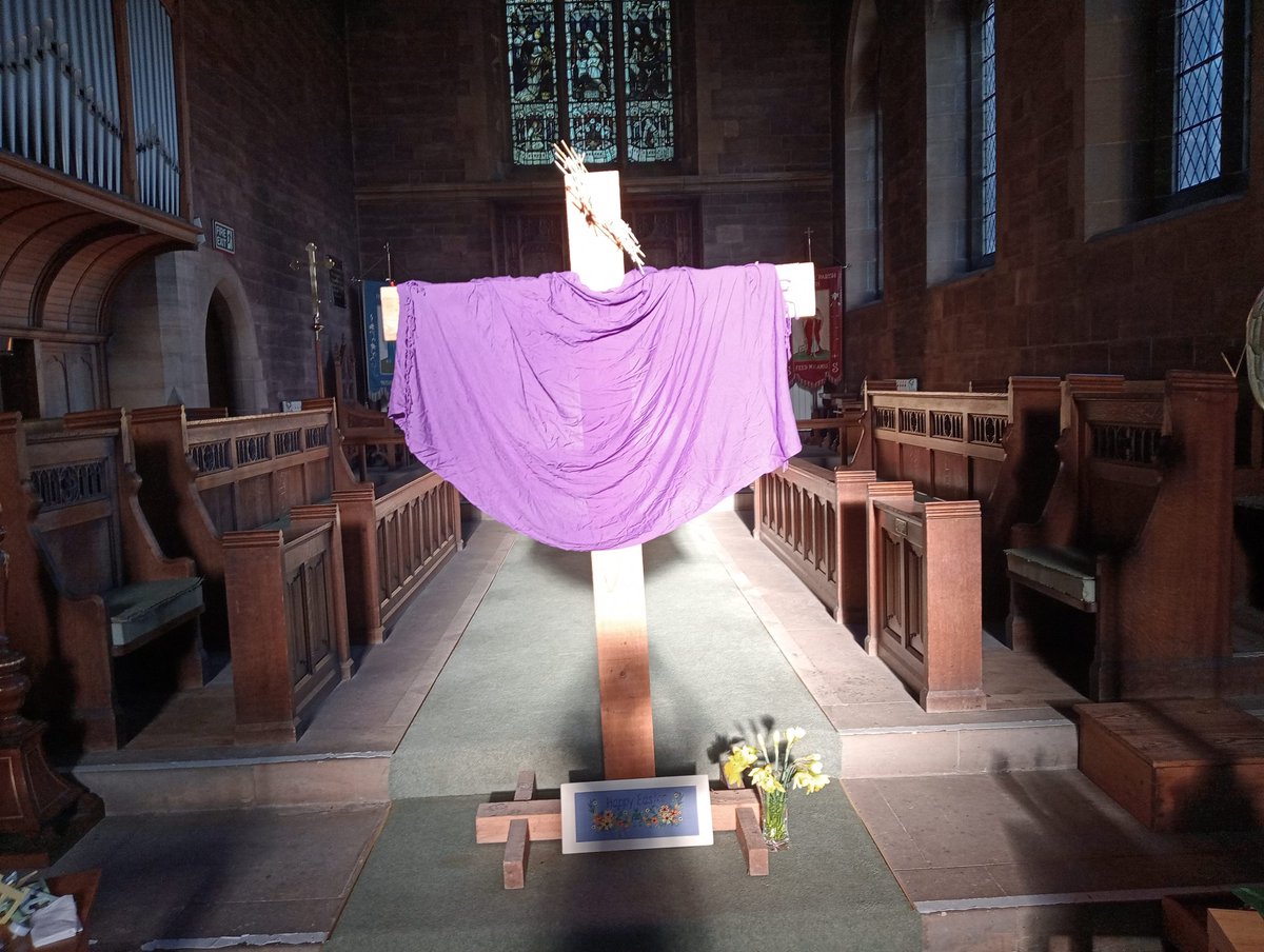 After Good Friday devotions, waiting for Easter Day