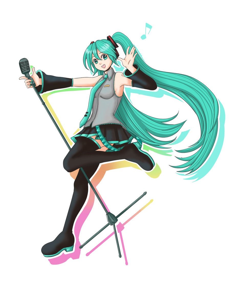 Candescent_Sol's tweet image. 🎤🎶

#MikuPJDRedraw #初音ミク