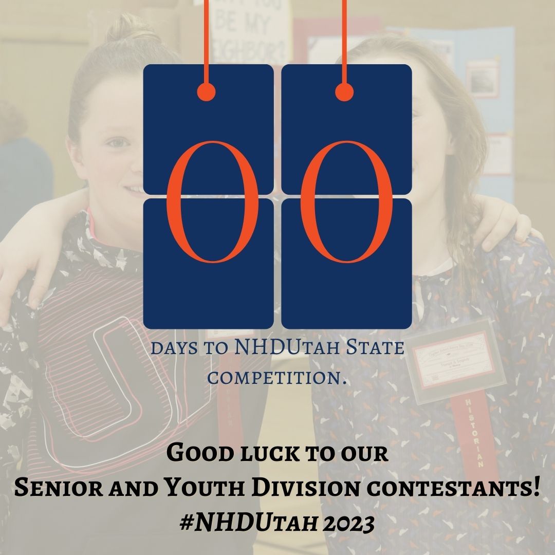 Senior and Youth divisions are competing today! Good luck to all of our contestants!

#LearnHistoryMakeHistory #NHDUtah