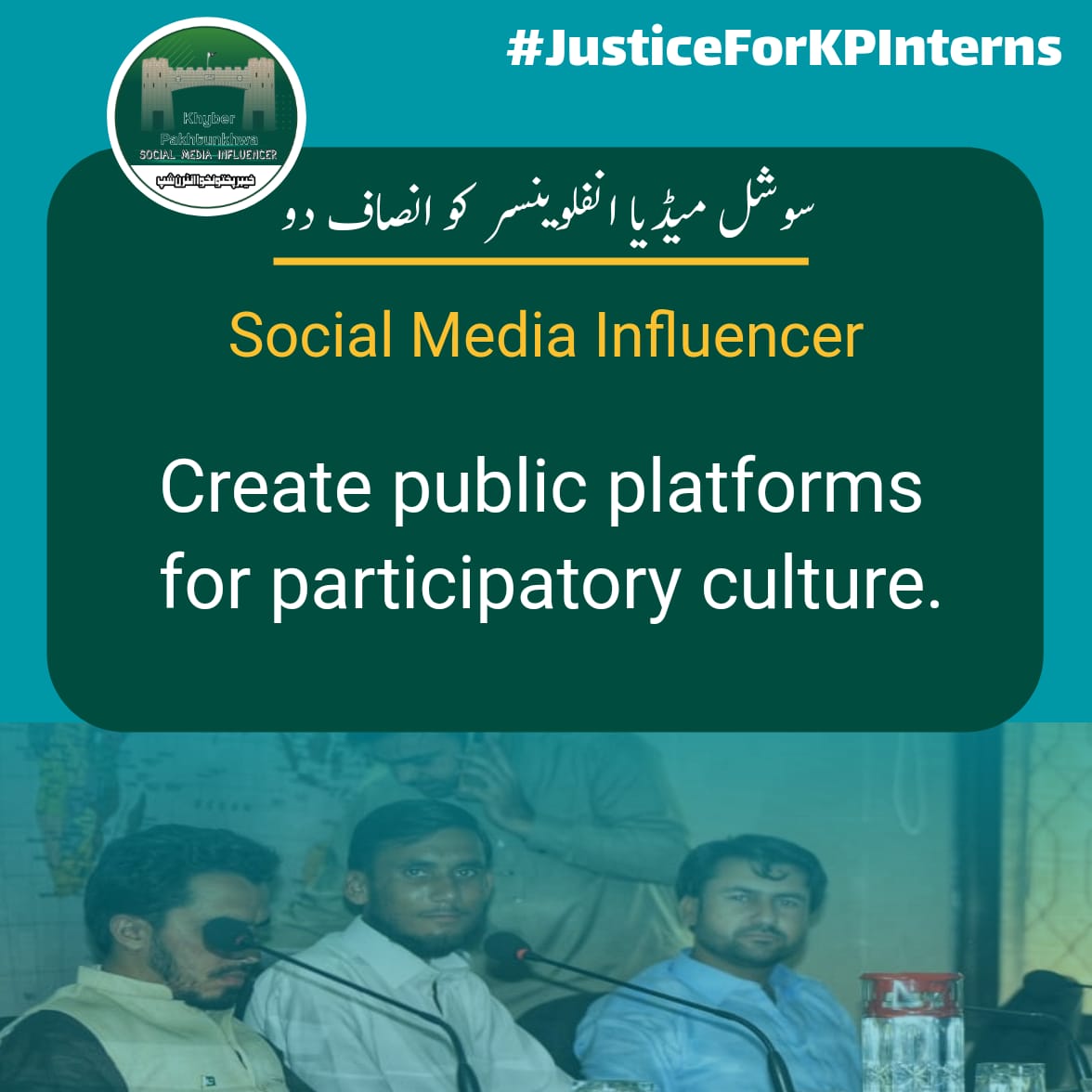 saadmuhammad191's tweet photo. The project is aimed to create public platforms for participatory culture throughout Khyber Pakhtunkhwa 
#JusticeForKPInterns https://t.co/WRzF5Mx6ej