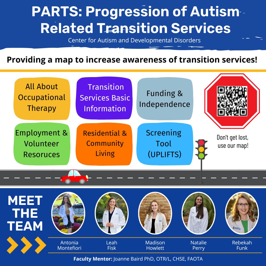 Meet the Capstone Team from Western Psychiatric Hospital - Center for Autism and Developmental Disorders. Kudos to our year 3 students and their faculty mentor!