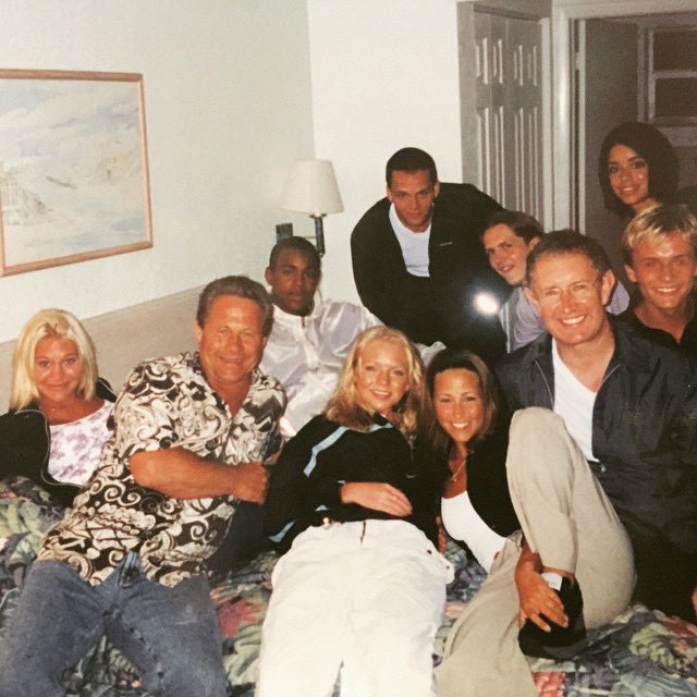 RossGerrie1's tweet photo. Terribly sad news about #PaulCattermole he was a lovely guy! This is a pic of us all at #Miami7 RIP ❤️ #SClub7 @SClub7 https://t.co/s0JT6gOzm8