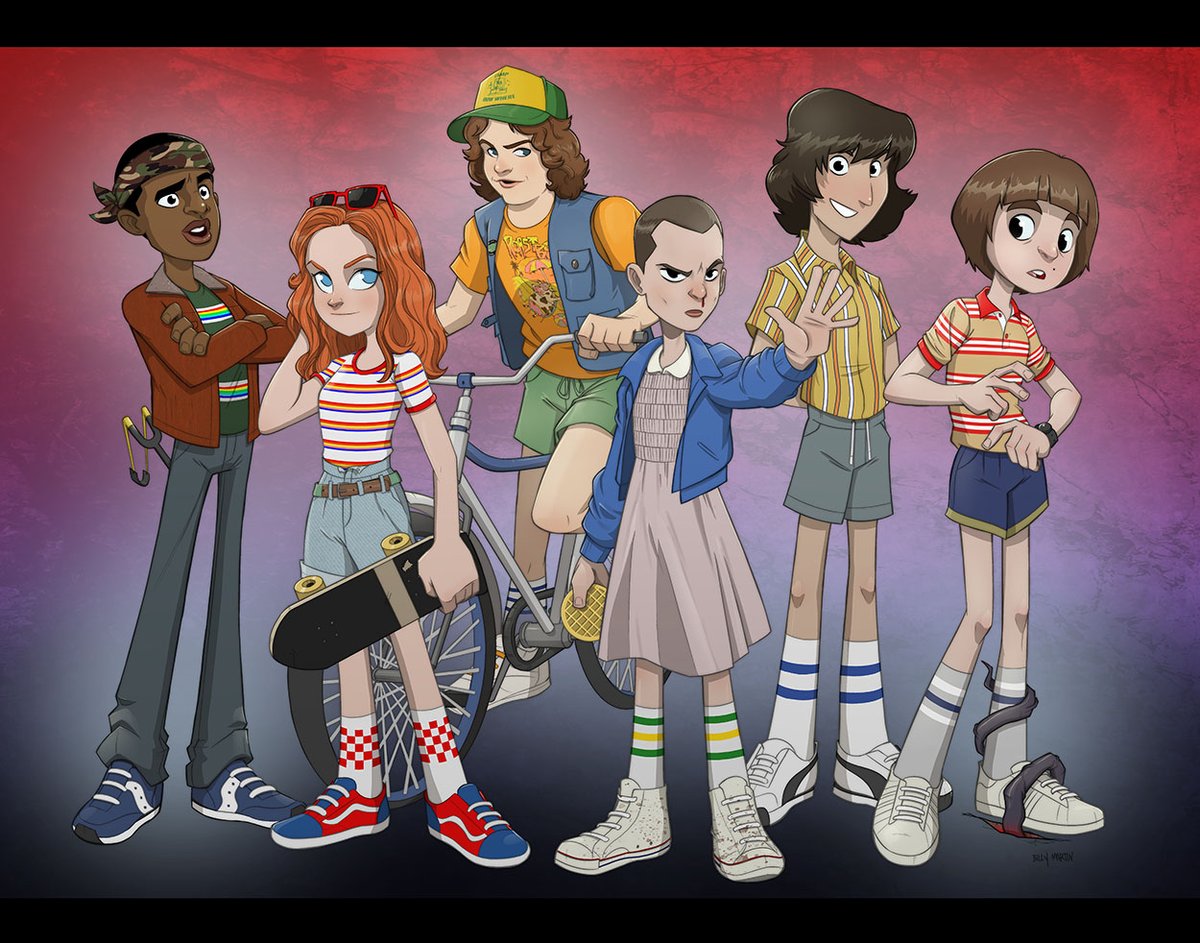 TheBillyMartin's tweet photo. I'm ready for that #StrangerThings5 ASAP! 

OR we could do this animated series in the meantime? 🤔 https://t.co/CyFAwwmdf6