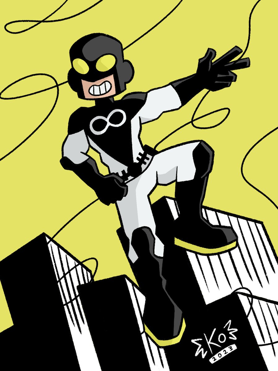 Infinite - Nolan Brooks ⚫️⚪️🟡
recently read a comic called Infinite Wonders by Tristen Bagnall and @Ncags  I thought the costume was so fun I had to draw it!
#infinitewonders #infinite #comics #artistsontwitter #superhero