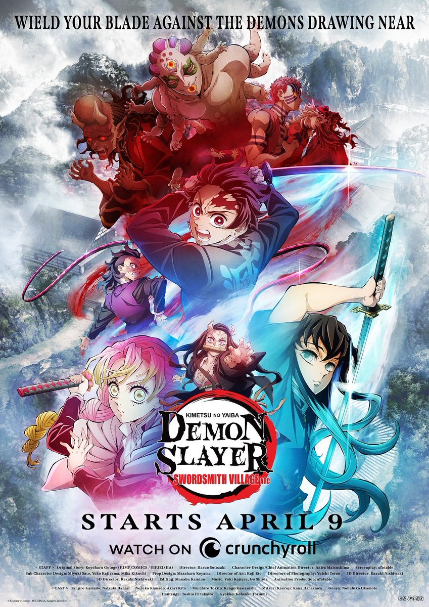 ANIME-se on X: AVISA QUE É AMANHÃ🔥 3ª temporada de Demon Slayer: Kimetsu  no Yaiba estreia amanhã 15:30 na Crunchyroll!  / X