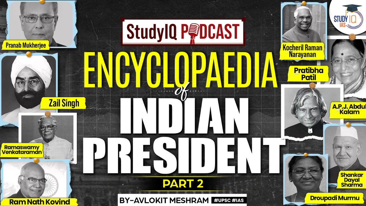avlokitmeshram's tweet photo. https://t.co/lDxV3FQIe9
StudyIQ Podcast @studyiq  
Know all the presidents of India. https://t.co/AZaY4BN4Gd