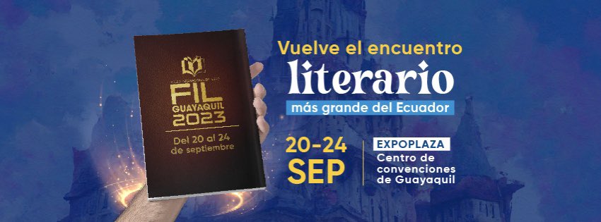 FeriaLibroGYE's tweet photo. ¡Vuelve el encuentro literario más grande del país! #fil2023 del 20 al 24 de septiembre 🤩📚.
Nos pusimos nostálgicos, ¿alguien tiene alguna anécdota de la #fil2022? https://t.co/d0qRxq6hrv