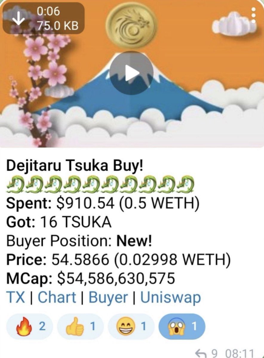 MuffsPork's tweet photo. Rarely are we allowed a glimpse into the future. Here, for example we can see a November 2024 $Tsuka transaction.

Right now, however, you can grab your bag for a little under 9c. 

Pack your bags before this rocket takes off folks.

#Crypto #Tsuka https://t.co/yuAA70GFor