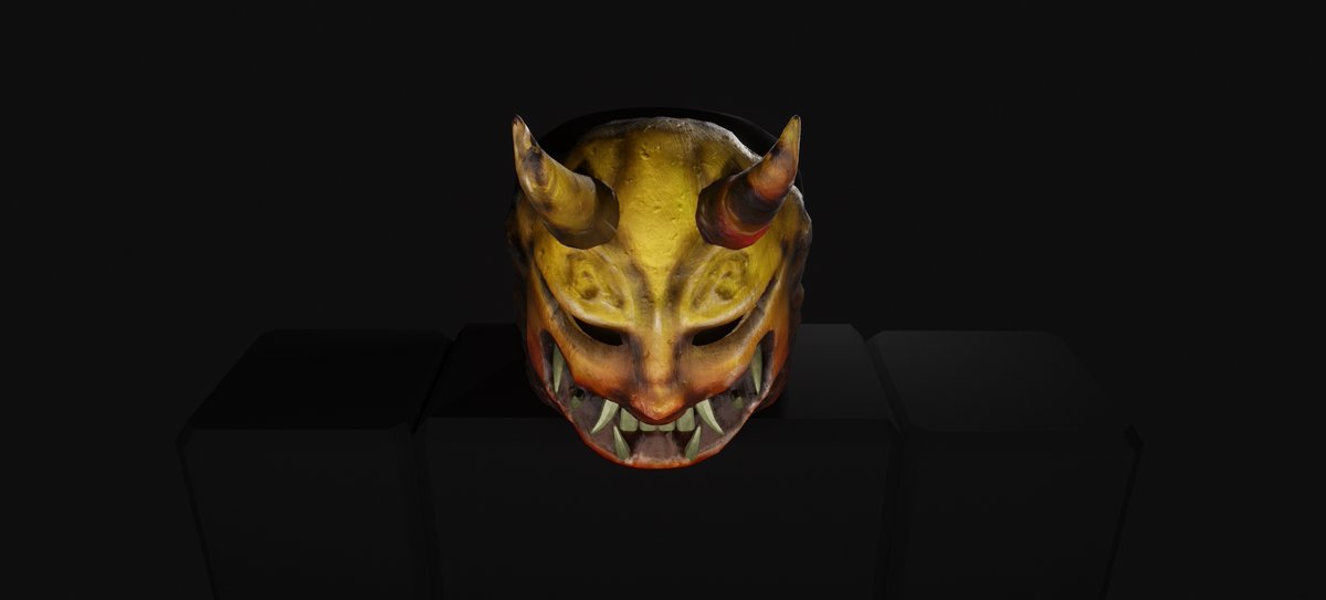Zortheus_'s tweet photo. Been a minute since I posted 😬 Here's an Oni Mask 🎭(Work In Progress.. Have to texture the horns and teeth)
#RobloxDev #blender #RobloxDevs #Roblox #RBXDev https://t.co/5RWdxK5lvc