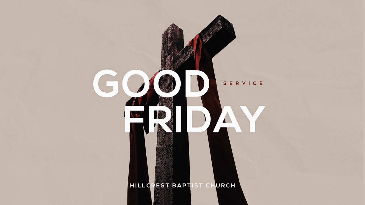 visithillcrest's tweet photo. Join us as we observe the Lord’s Supper in remembrance of the sacrifice made by our Lord and Saviour. We'll be gathering together at Vandermolen tonight at 7:30pm #GoodFriday https://t.co/00dzAo7fY3