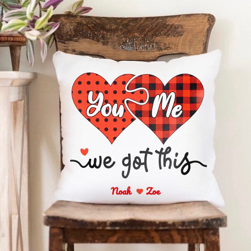 “You & me we got this” 🥰 Cute, personalized pillows and more at printamemory.com 💕 Shop now ✨

#uniquegifts #giftsforher #giftsforhim #pillowtalk #personalizedgifts #personalizedpillow #costommade #giftideas #gift #pillowdesign