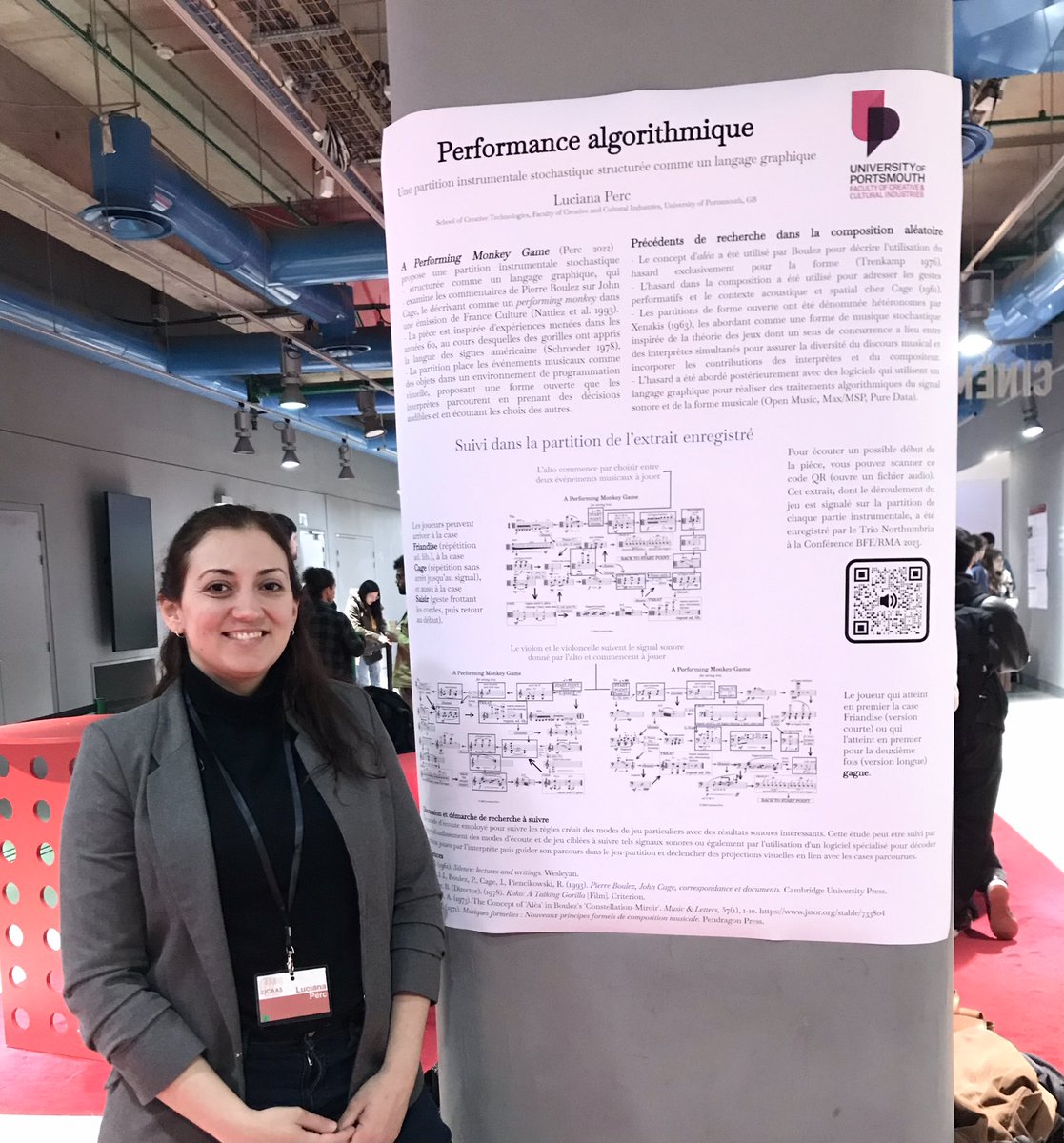 Présentation poster aux / Poster presentation at JJCAAS 
<a href="/Ircam/">IRCAM</a> <a href="/CentrePompidou/">Centre Pompidou</a> 
Merci / Thank you 
<a href="/UniPortCCI/">Faculty of CCI, UoP</a> <a href="/citedesarts/">Cité internationale des arts</a> <a href="/UniPortCT/">Creative Technologies</a>