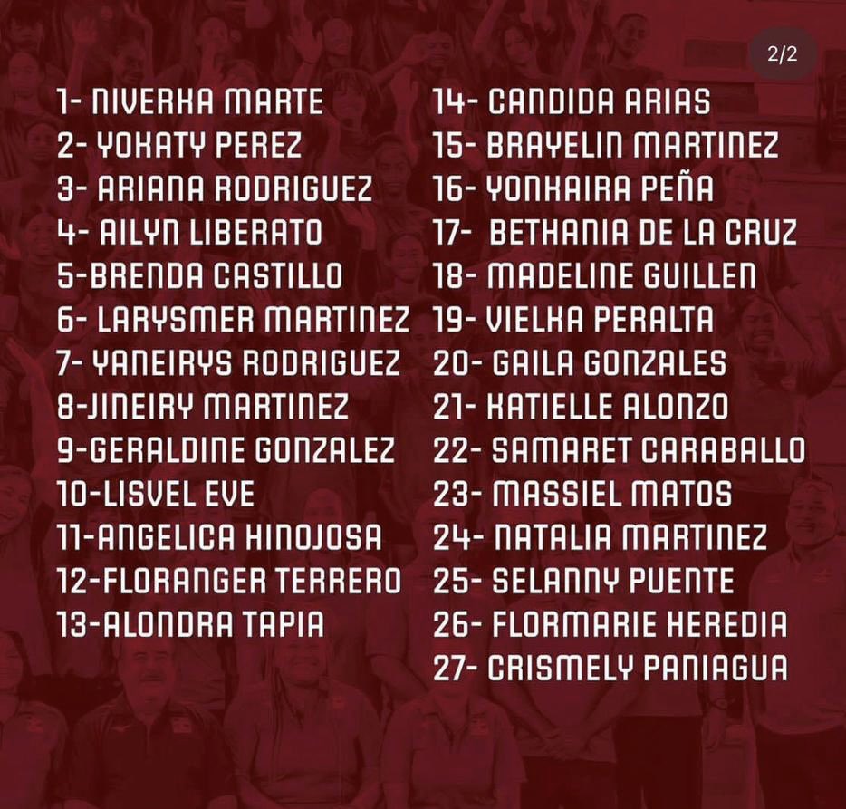 20carela's tweet photo. Felicitamos a la familia Paniagua, por el llamado de la Talentosa jugadora Crismeily Paniagua a jugar con las Reinas del Caribe en este 2023. 

De Nigua Para el Mundo! https://t.co/iFo01VxYyp