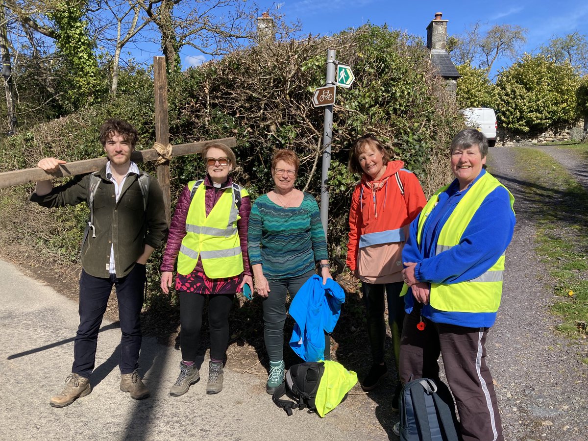 #DyddGweneryGroglith #GoodFriday pilgrimage with the cross, Conwy Valley