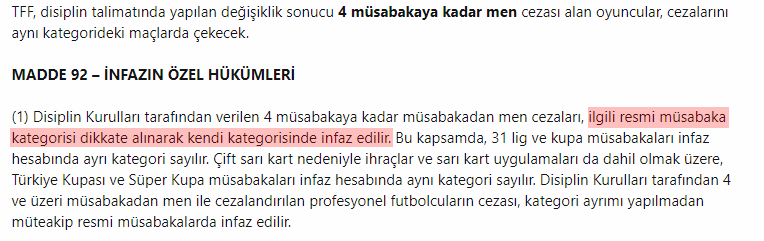 Mauro Icardi'nin PFDK'ya sevk edildiği maddeden dolayı tıpkı Jesus gibi ceza almasını beklemiyoruz.

Ancak olur da PFDK ceza verse bile cezasını TÜRKİYE KUPASI müsabakalarında çekecek.

Fbjk tayfa boşuna heveslenmesin.
