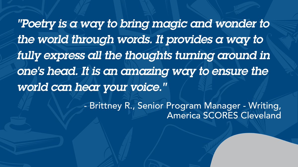 For #NationalPoetryMonth, we asked staff members across the Network what poetry means to them. Check out some of their answers below! 👇