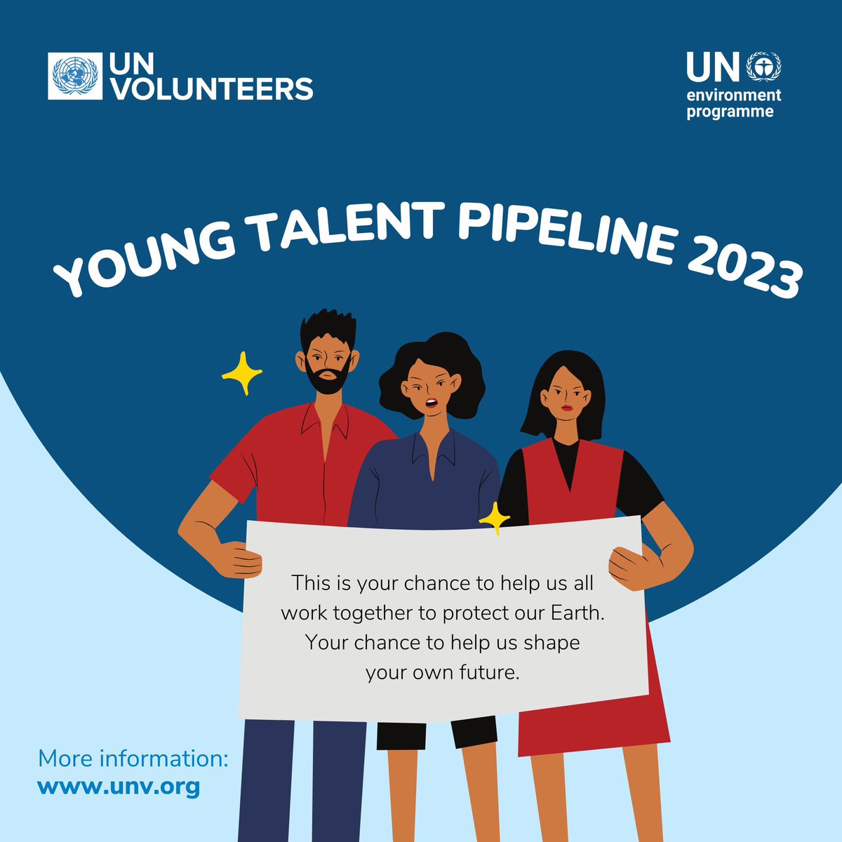 UNEP's tweet photo. Young people are critical agents of change.

UNEP is looking for passionate and skilled young professionals to help create a more sustainable future.

Apply before 15 May: https://t.co/VeBTeWJwT7 https://t.co/tthkL0i9mZ