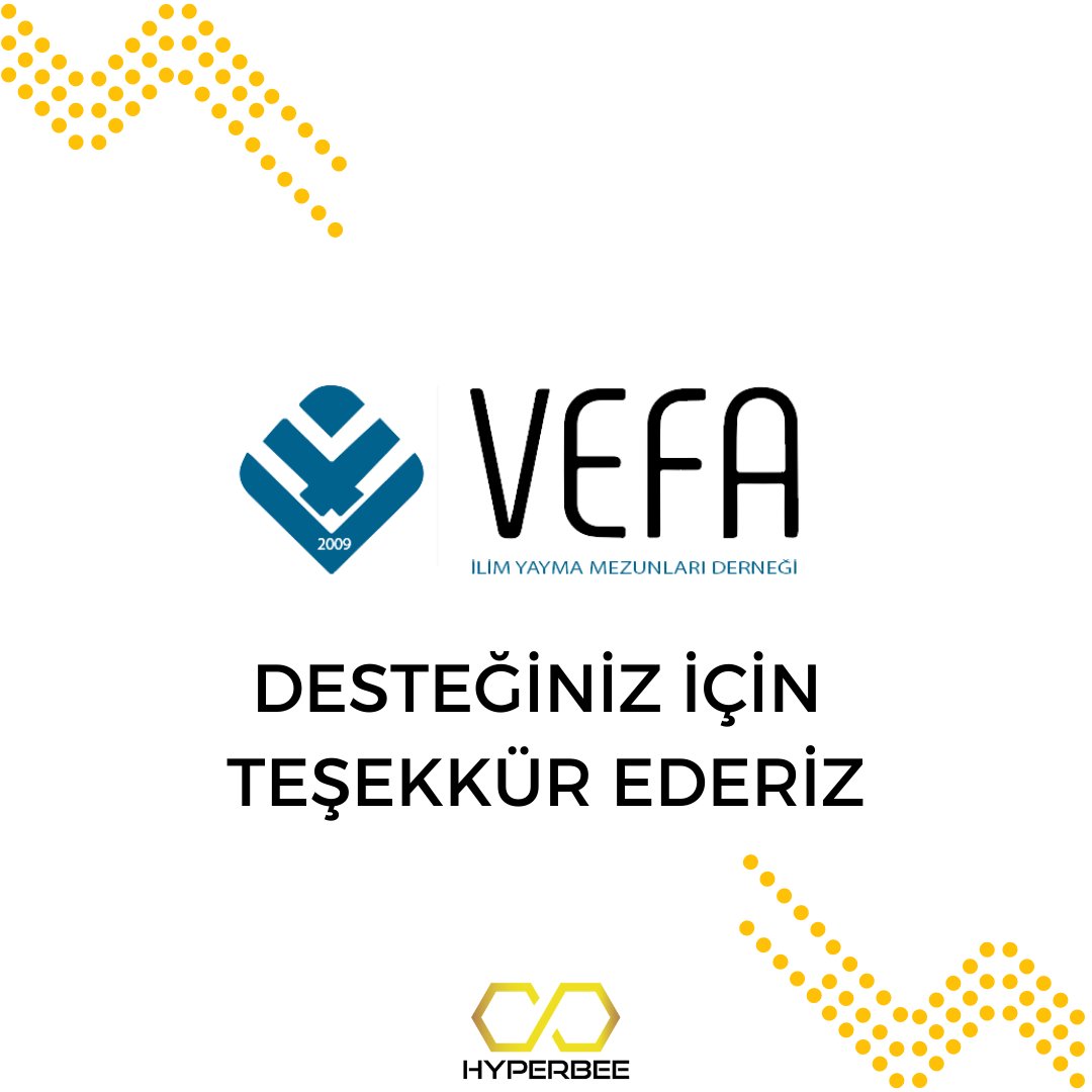 Takımımıza olan destekleri için Vefa-Der'e  teşekkür ederiz!💫

Thanks to Vefa-Der for their support to our team !💫