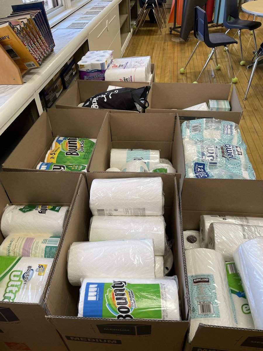 We truly are a Family Under One Sky! Thank you to our Tisdale families for donating to our service project! We collected over 25 boxes of items that were donated to Ramsey Responds and The Center for Food Action in Mahwah! 💛💙