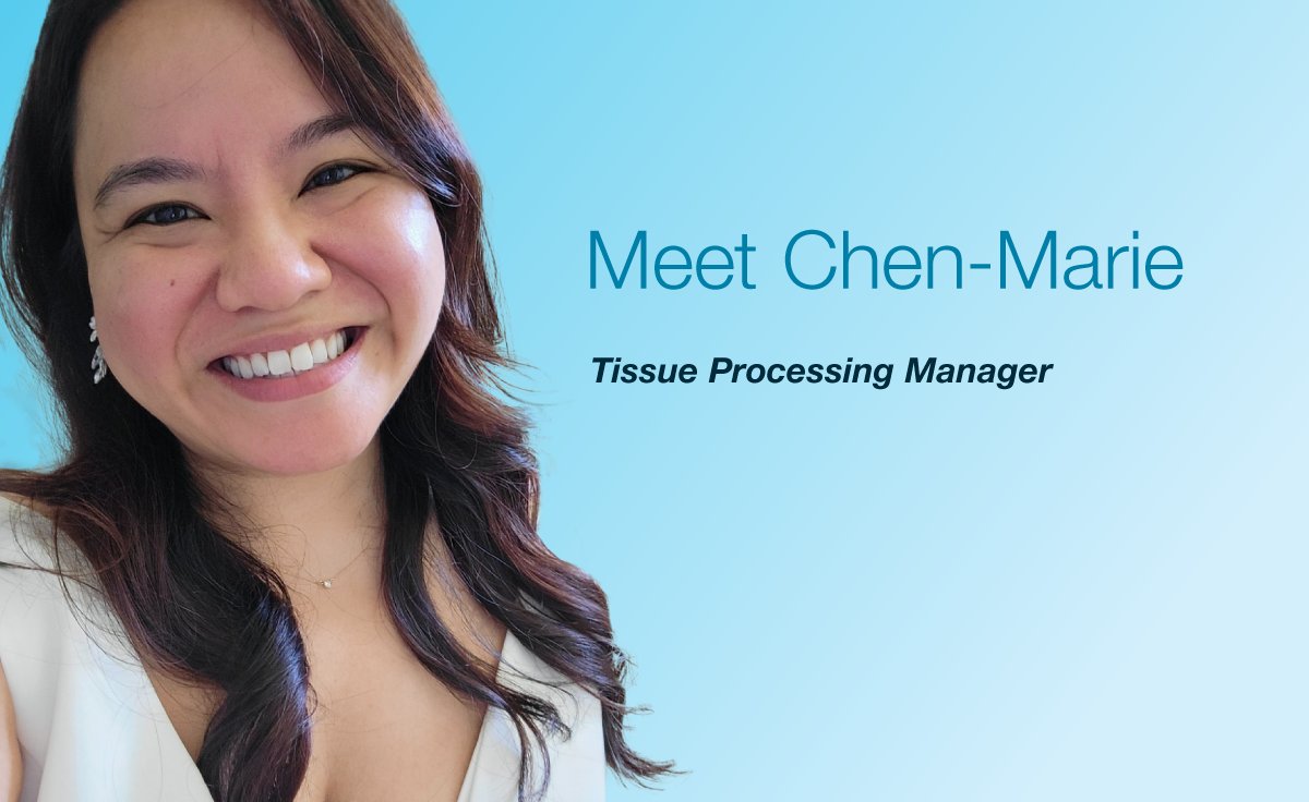 “I work with great people and a great team that care about what they do. I am passionate about tissue processing and I love knowing that what I do every day impacts the lives of others in a positive way.” - Chen-Marie Pronoble

#CorneaGen #missionfocused