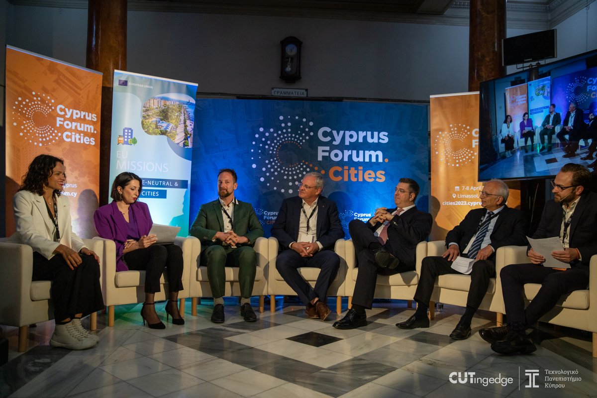 CypForum's tweet photo. We kicked off the first #CyprusForumCities with renowned speakers, experts, mayors, and technocrats from #Cyprus &amp; abroad. The ceremony set the stage for tomorrow's discussions, which aim to coordinate a long-term sustainable plan for the development of cities &amp; communities. https://t.co/w44QZ8Vv3x