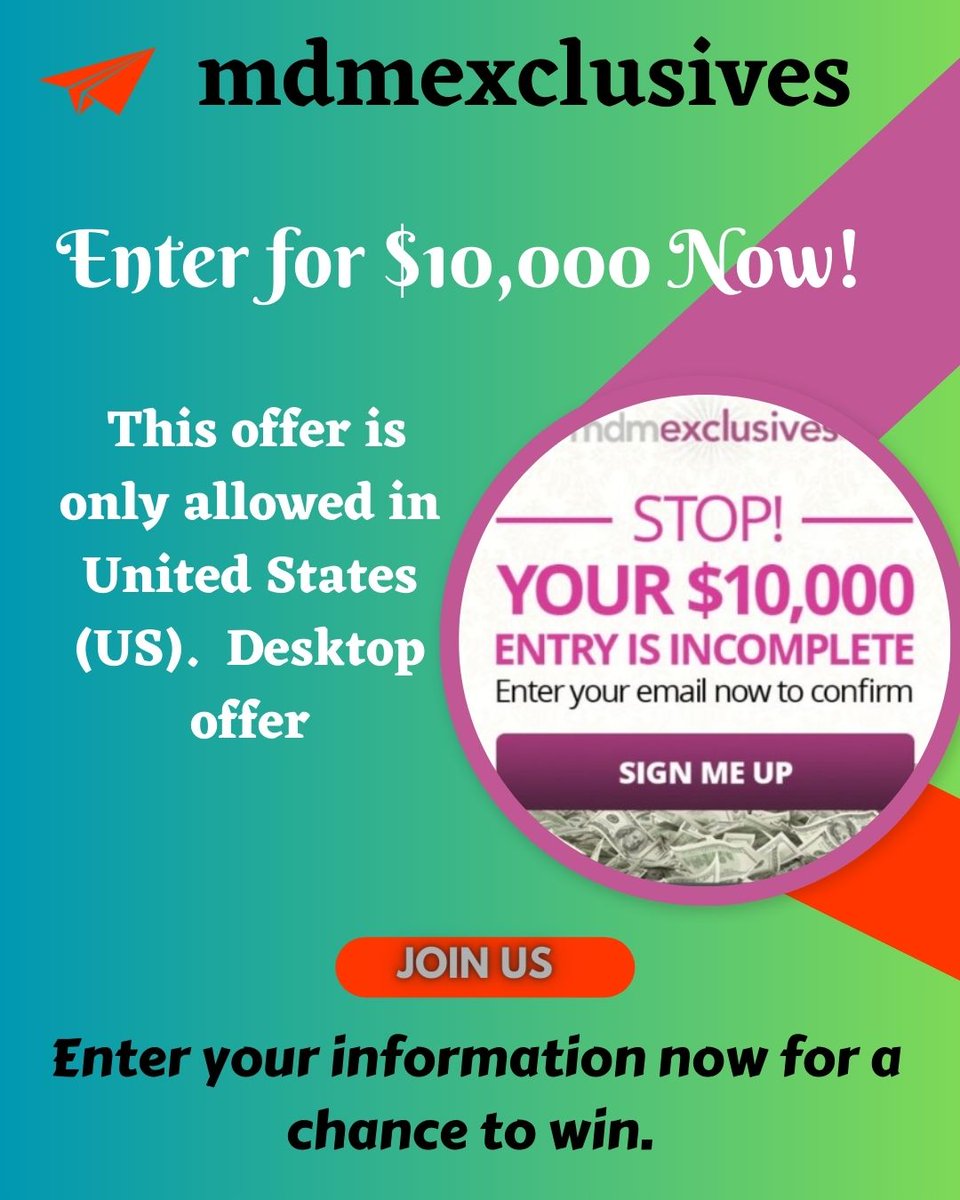 If you want to participant on this now. #Enter for a #chance to #win $10,000 #mdmexclusives #gift card# Follow me📷Retweet📷Like📷Enter this Link:tinyurl.com/bdcrkudr
#Disney #dylanmulvaney #Spotify #REAL #WOMEN 
#Barbie #Giveaway #offers #Amazon