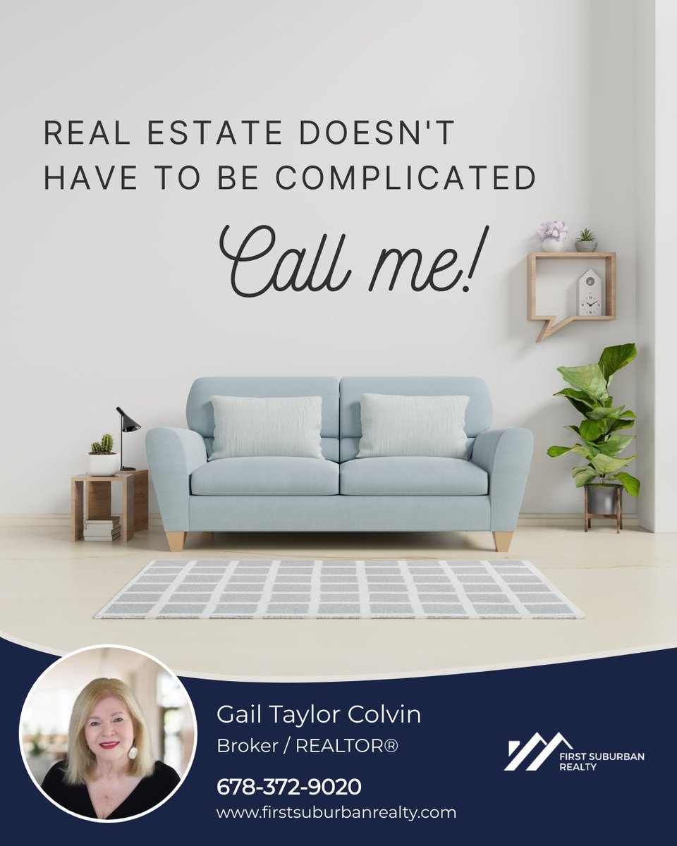 When you work with the right person, it shouldn’t be complicated at all. What questions do you have for me? Leave them in the comments! #firstsuburbanrealty #gailtaylorcolvin #ICameISawISold #whoyouworkwithmatters #homebuyingprocess #YourRealtor #ILoveRealEstate