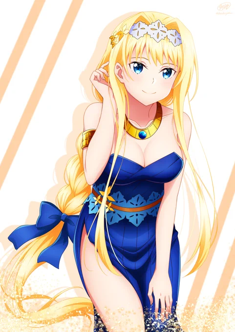 ハッピーバースデー!ドレス姿のアリス!#アリス誕生祭2023#4月9日はアリスの誕生日#SAO 