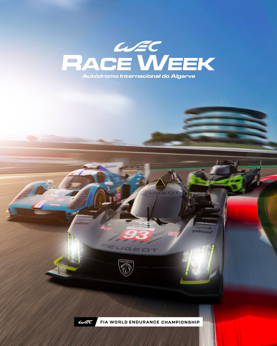 Not just another week… it's race week! 

The second round of the 2023 season takes place this weekend in Portimão. 🇵🇹

#WEC #6HPortimao