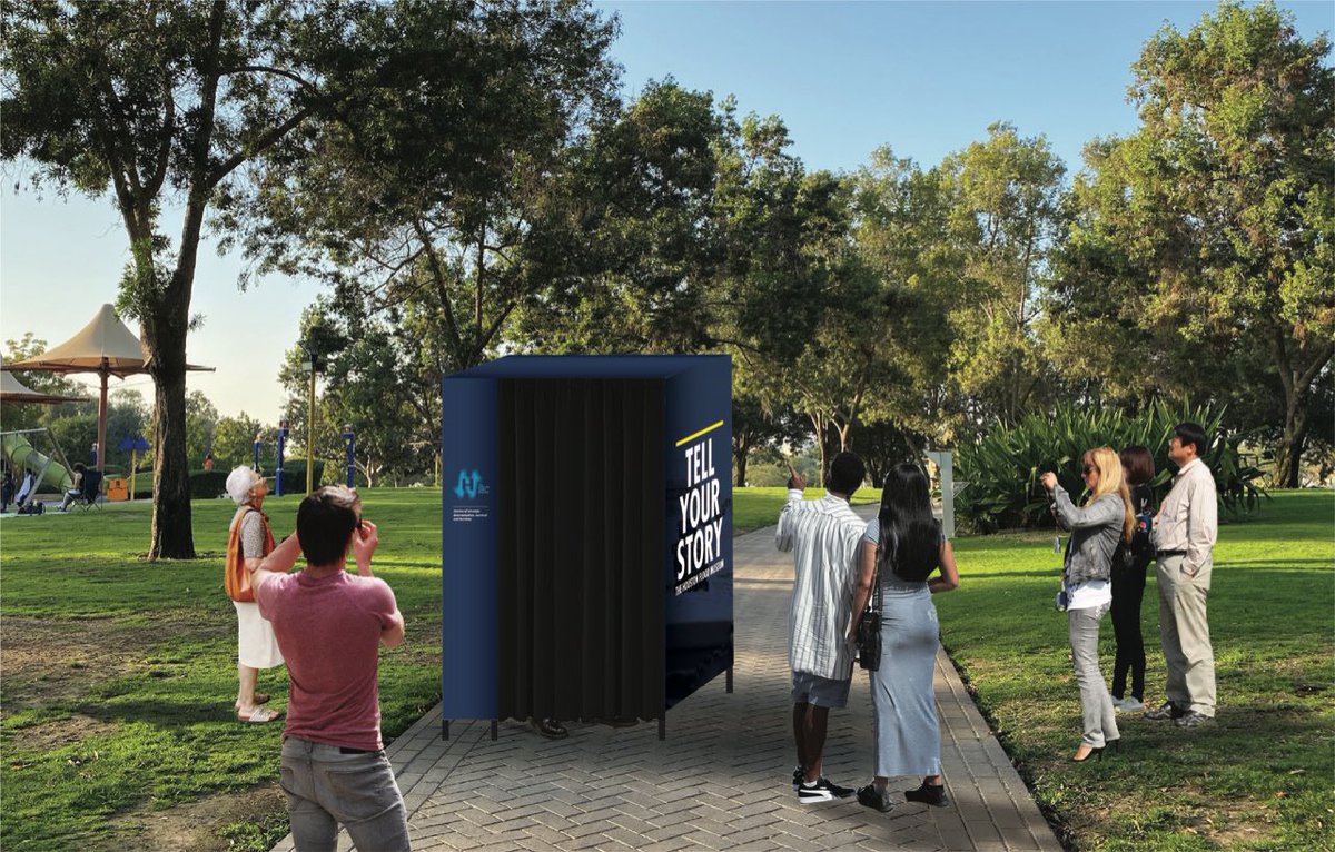 We’re collaborating with @FloodMuseum and CORE Design to build this mobile storytelling booth! It’ll debut Tuesday, April 18, during @houmayor’s Earth Day HTX events. We want to know your relationship to the environment in your community. Tell your story! #EarthDay2023