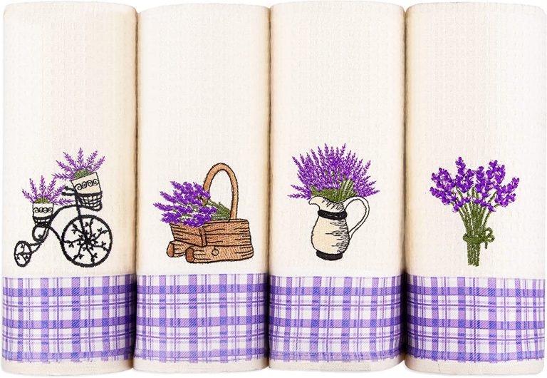These Lavender Embroidery Turkish Cotton Waffle Weave Dish Towels (Set Of 4), 16 X 23' can be purchased at turkishtowelsets.com
#turkishtowels #handtowels #dishtowels #lavender #setof4 #waffleweave #embroidered #turkishcotton #absorbent #durable #onsale
turkishtowelsets.com/p/turkish-towe…