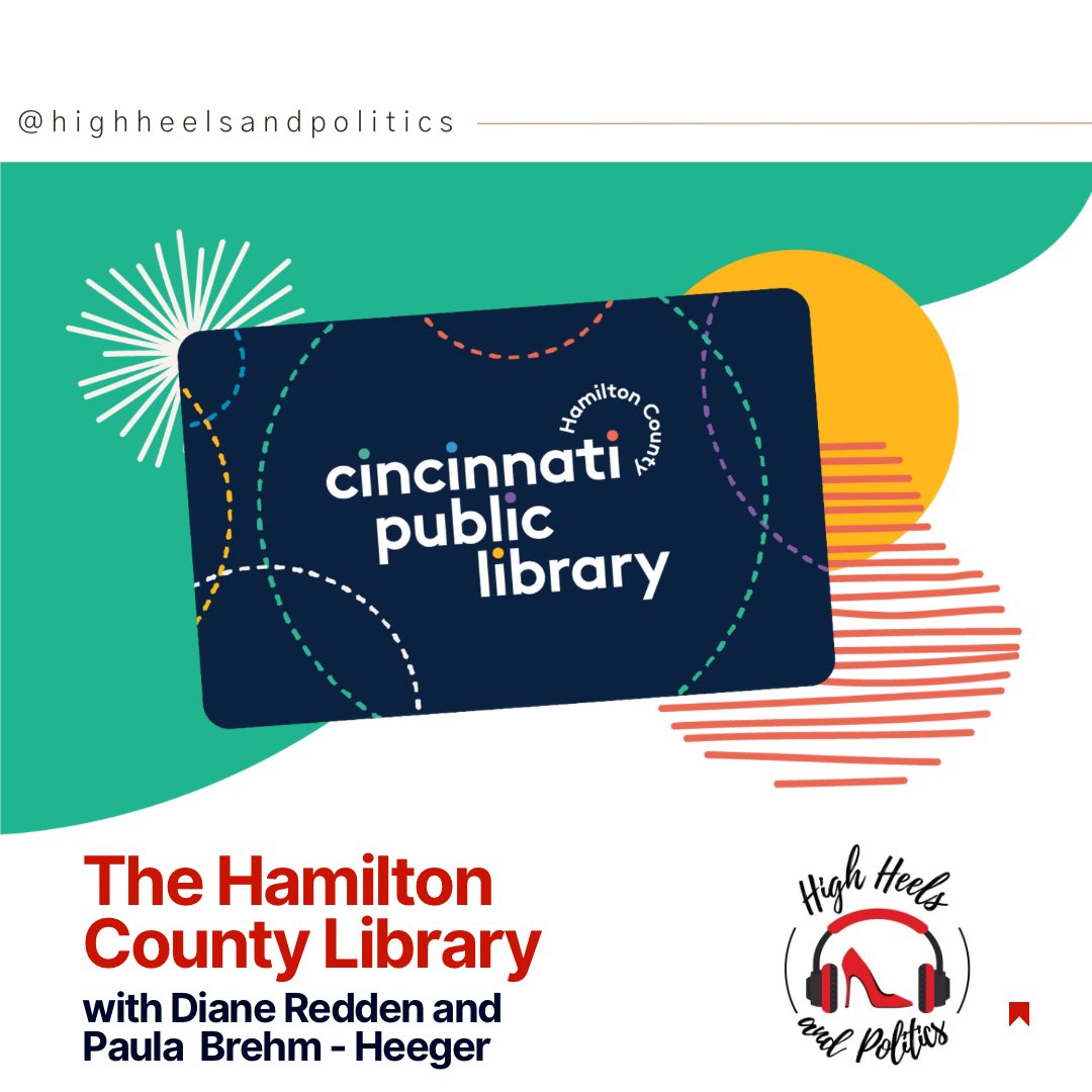 HHeels_Politics's tweet photo. 🎧📚Tune in to High Heels and Politics podcast with the Cincinnati Library Board Member and Executive Director discuss the many programs offered.  👠 #highheelsandpolitics #WomenEmpowerment #womenintech #podcast #politicspodcast https://t.co/pJ61gS9ze2