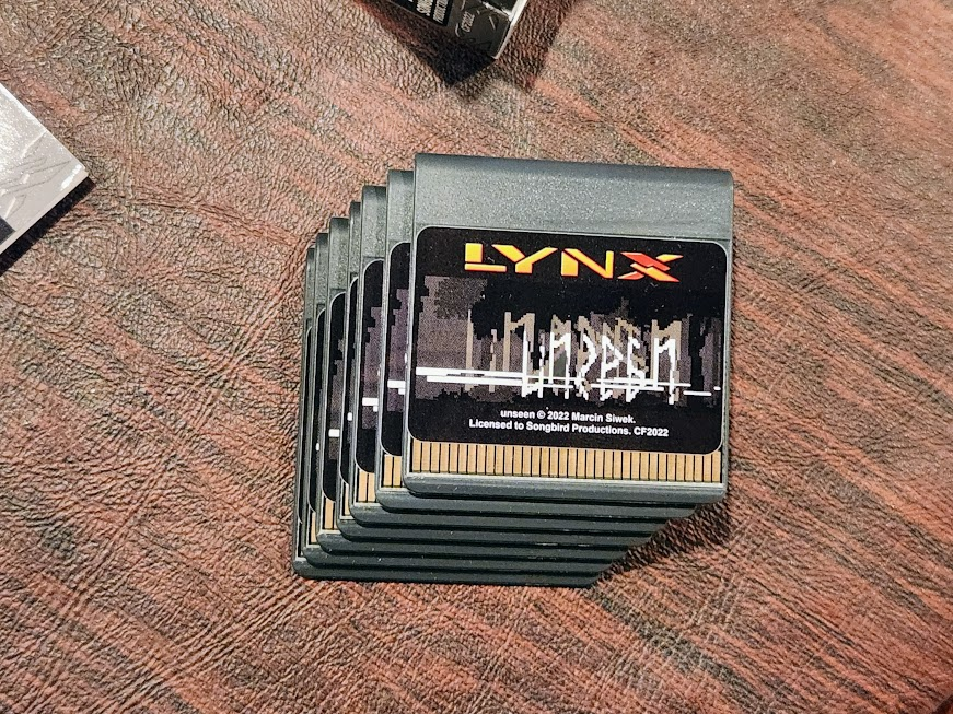 SongbirdPro's tweet photo. Getting some #AtariLynx Unseen carts prepped to ship this weekend... https://t.co/WwXUpsFAae