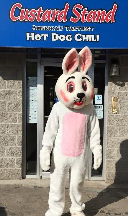 CustardStand's tweet photo. Happy Easter from the families of Team Custard Stand Chili to yours! If you're in WV this weekend, the Easter Bunny will be available for pics today (4/7), 3-6 pm, at The Custard Stand - Flatwoods and tomorrow (Saturday, 4/8), 11 am-2 pm, at The Custard Stand - Webster Springs. https://t.co/DUyTBZvNZg